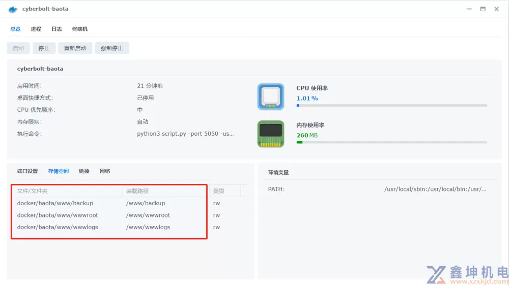 群晖NAS：通过Docker 部署宝塔面板，注册表：btpanel-baota、cyberbolt/baota、pch18/baota(pic7)