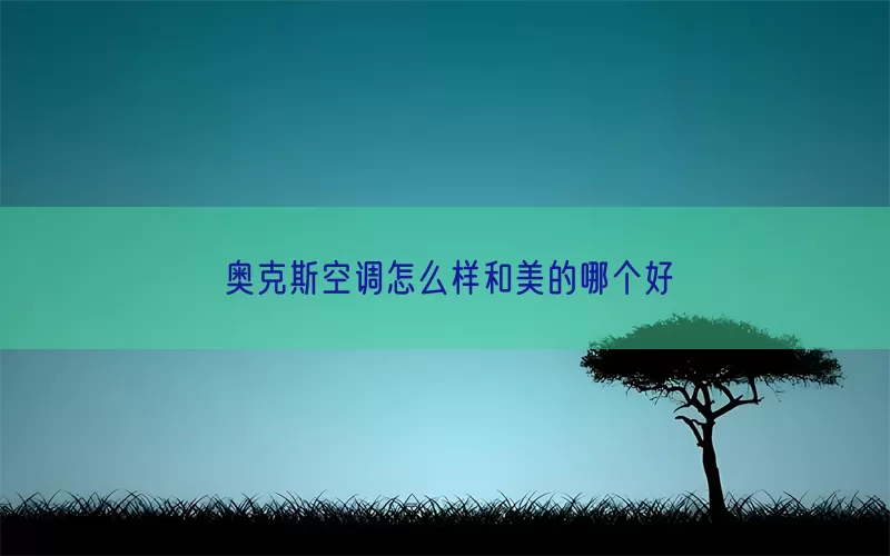 奥克斯空调怎么样和美的哪个好(pic1)