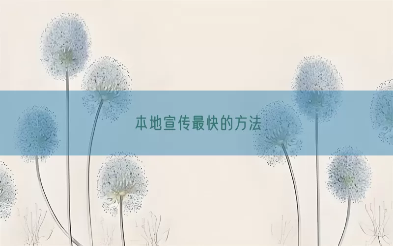 本地宣传最快的方法(pic1)