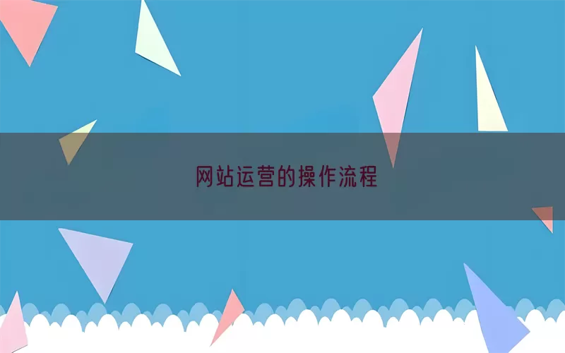 网站运营的操作流程