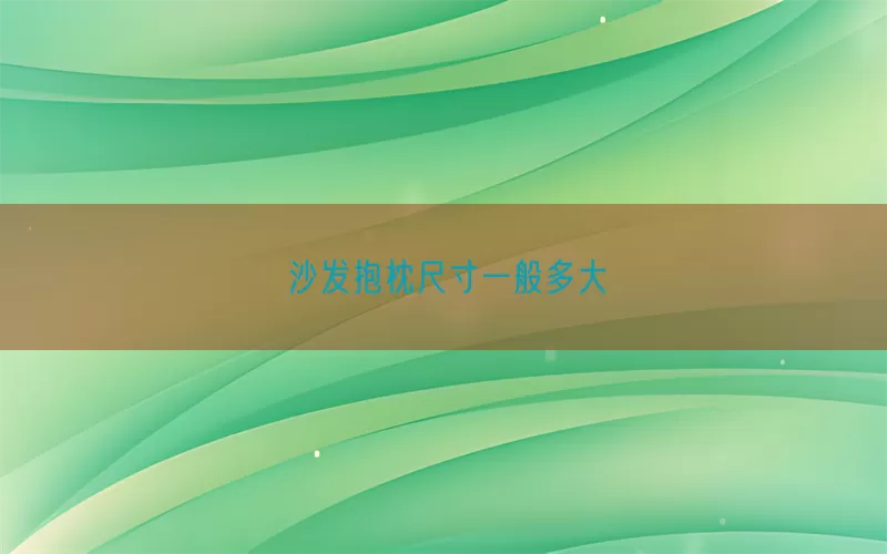 沙发抱枕尺寸一般多大(pic1)