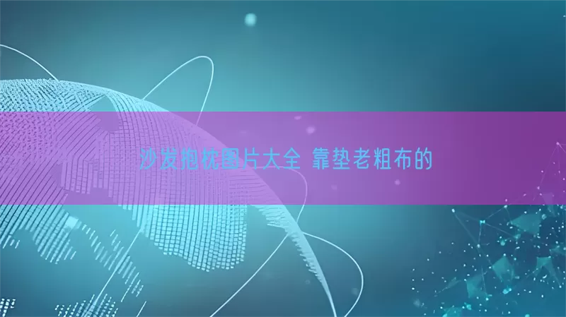 沙发抱枕图片大全 靠垫老粗布的(pic1)