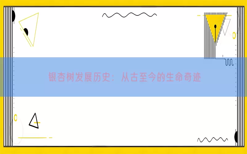 银杏树发展历史：从古至今的生命奇迹