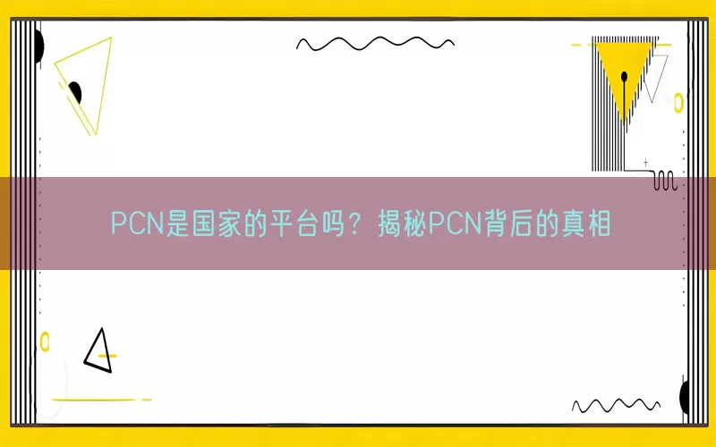 PCN是国家的平台吗？揭秘PCN背后的真相