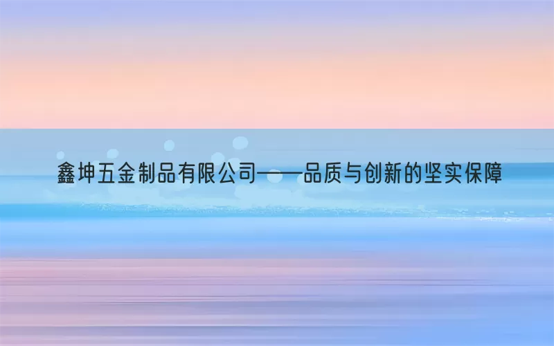 鑫坤五金制品有限公司——品质与创新的坚实保障(pic1)