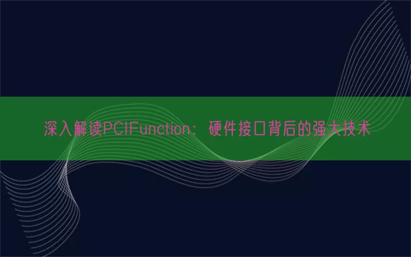 深入解读PCIFunction：硬件接口背后的强大技术(pic1)