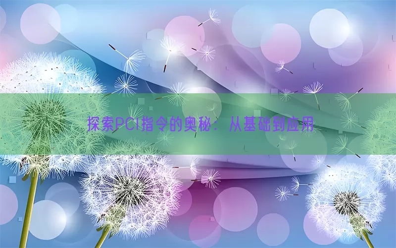 探索PCI指令的奥秘：从基础到应用