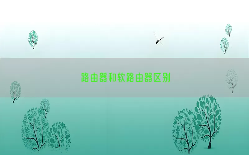 路由器和软路由器区别