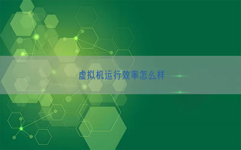 虚拟机运行效率怎么样(pic1)
