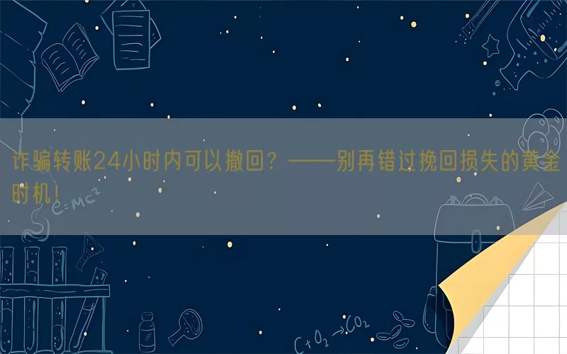 诈骗转账24小时内可以撤回？——别再错过挽回损失的黄金时机！