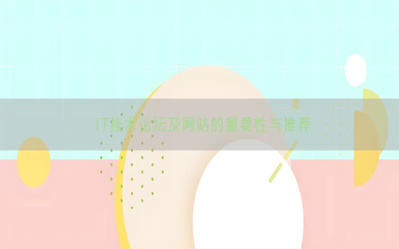 IT技术论坛及网站的重要性与推荐(pic1)