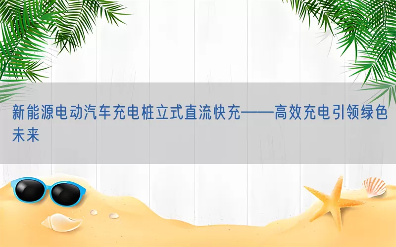 新能源电动汽车充电桩立式直流快充——高效充电引领绿色未来(pic1)