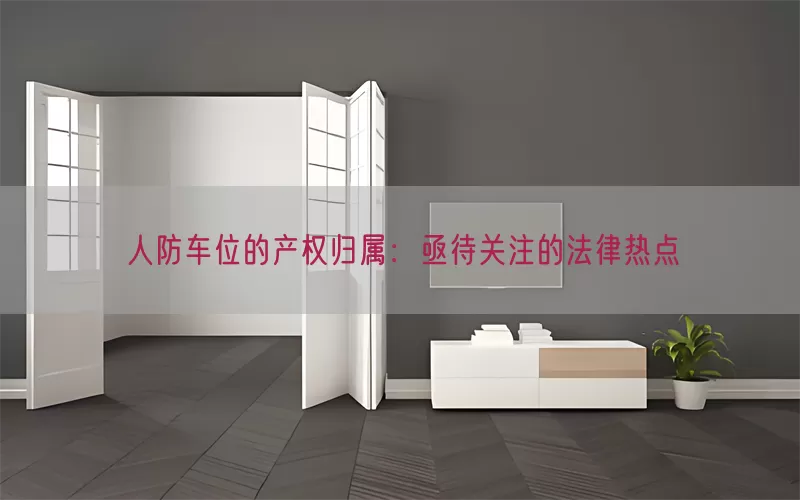 人防车位的产权归属：亟待关注的法律热点(pic1)