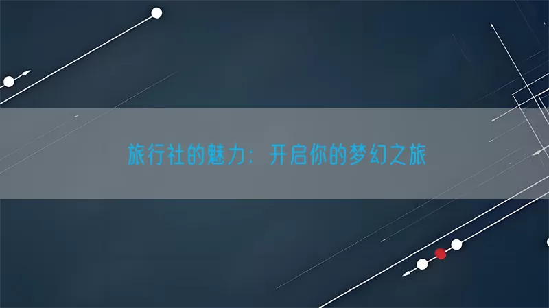 旅行社的魅力：开启你的梦幻之旅(pic1)