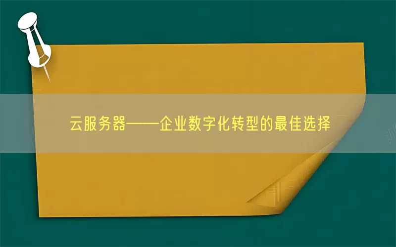 云服务器——企业数字化转型的最佳选择(pic1)