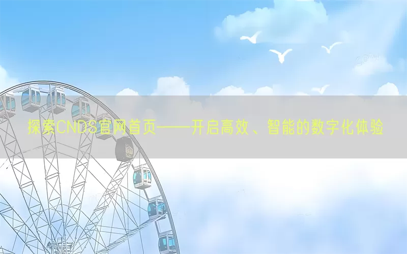 探索CNDS官网首页——开启高效、智能的数字化体验(pic1)