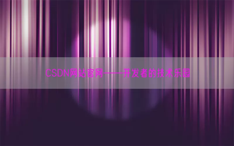 CSDN网站官网——开发者的技术乐园(pic1)