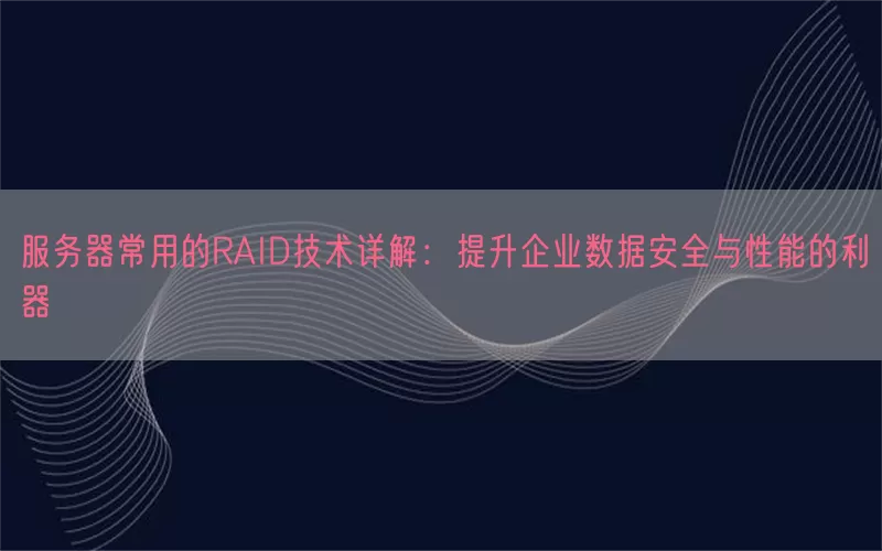 服务器常用的RAID技术详解：提升企业数据安全与性能的利器(pic1)