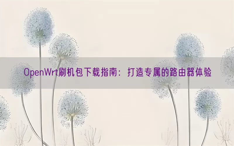 OpenWrt刷机包下载指南：打造专属的路由器体验(pic1)