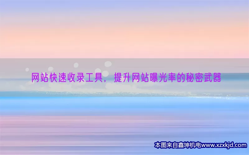 网站快速收录工具，提升网站曝光率的秘密武器(pic1)