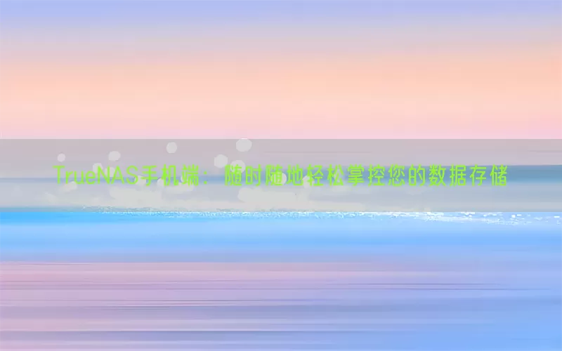 TrueNAS手机端：随时随地轻松掌控您的数据存储
