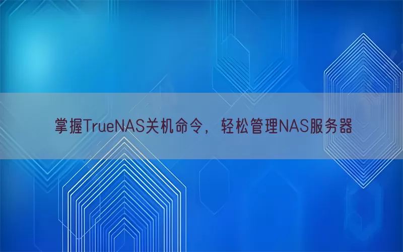 掌握TrueNAS关机命令，轻松管理NAS服务器