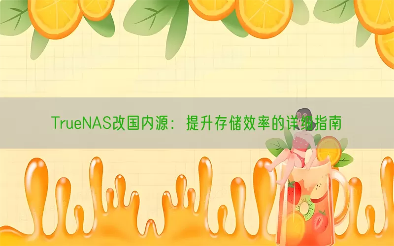 TrueNAS改国内源：提升存储效率的详细指南