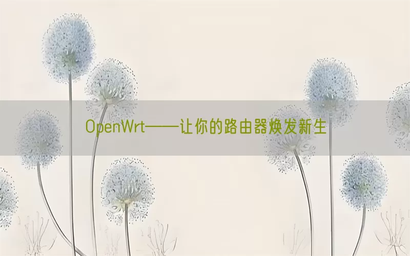 OpenWrt——让你的路由器焕发新生