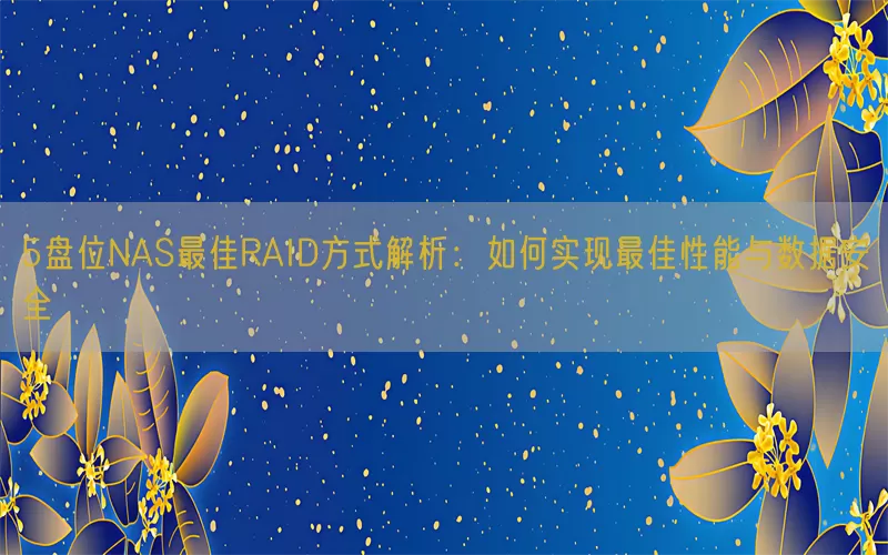 5盘位NAS最佳RAID方式解析：如何实现最佳性能与数据安全