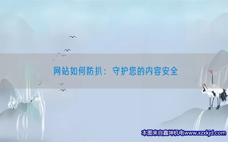 网站如何防扒：守护您的内容安全(pic1)