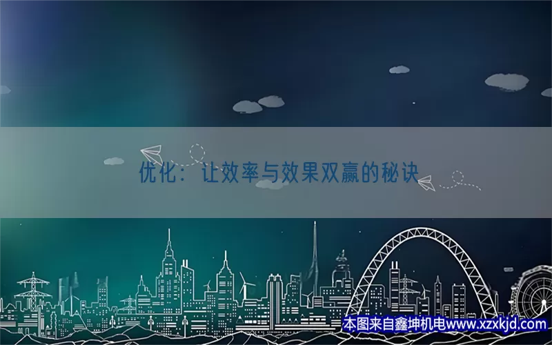 优化：让效率与效果双赢的秘诀(pic1)