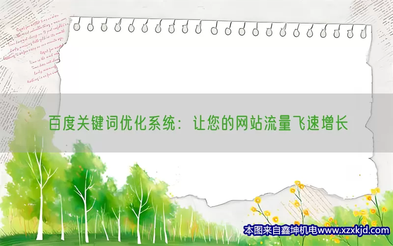 百度关键词优化系统：让您的网站流量飞速增长(pic1)
