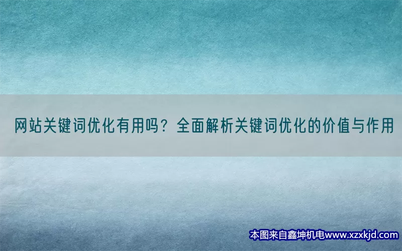 网站关键词优化有用吗？全面解析关键词优化的价值与作用(pic1)