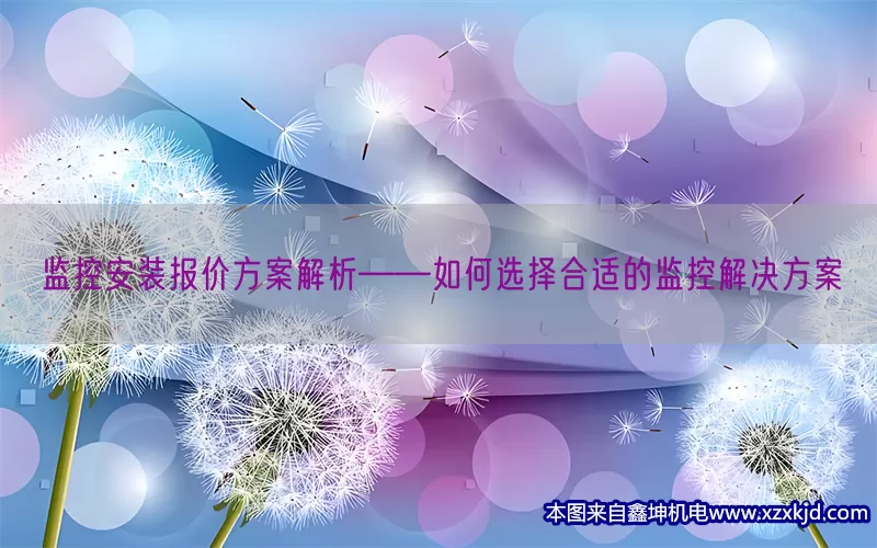监控安装报价方案解析——如何选择合适的监控解决方案(pic1)