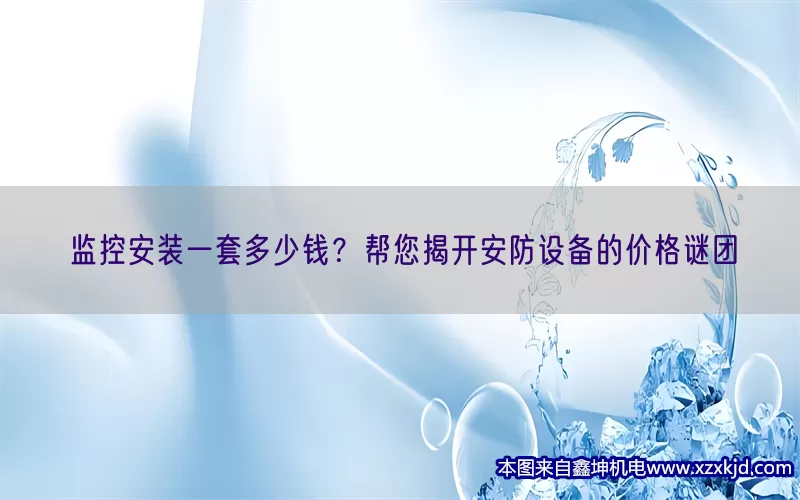 监控安装一套多少钱？帮您揭开安防设备的价格谜团(pic1)