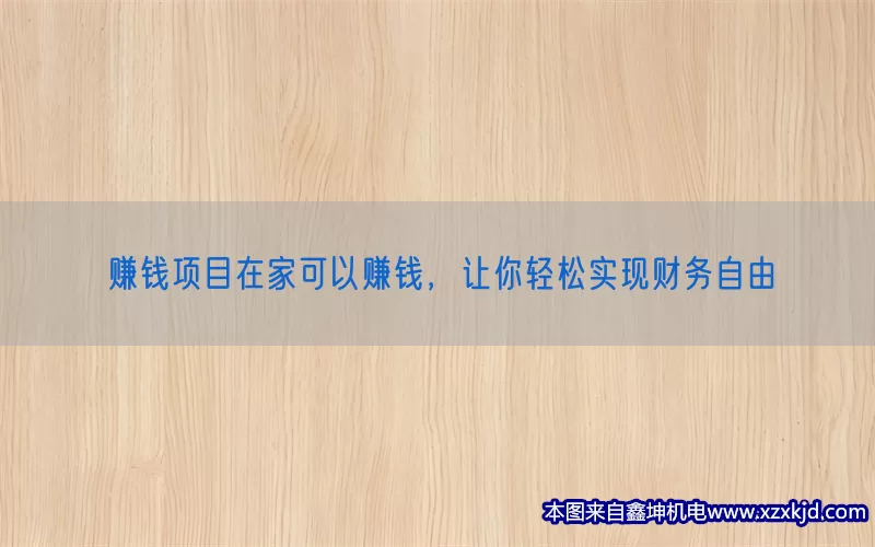 赚钱项目在家可以赚钱，让你轻松实现财务自由(pic1)