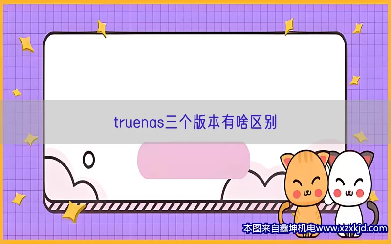 truenas三个版本有啥区别(pic1)