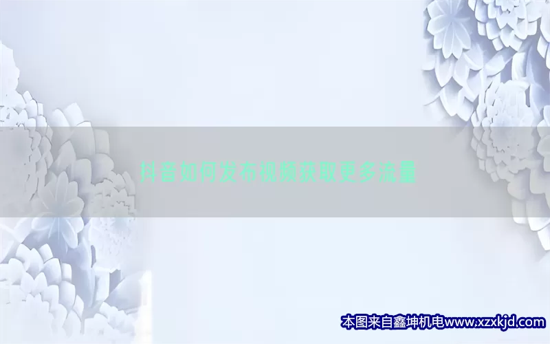 抖音如何发布视频获取更多流量(pic1)