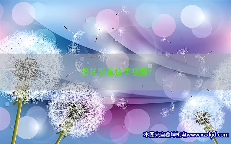 怎样发布快手视频?(pic1)