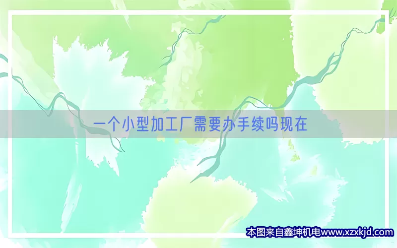 一个小型加工厂需要办手续吗现在(pic1)