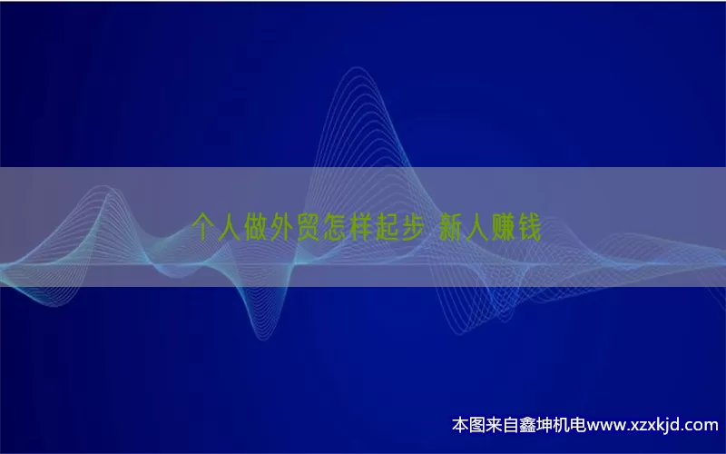 个人做外贸怎样起步 新人赚钱(pic1)