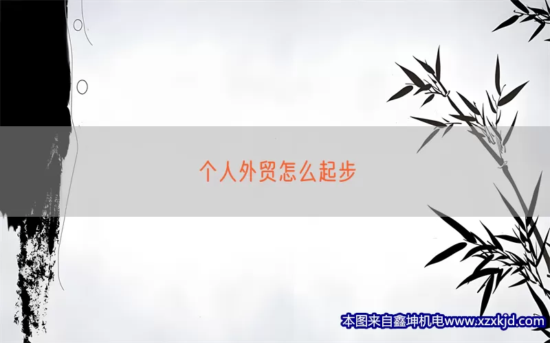个人外贸怎么起步(pic1)
