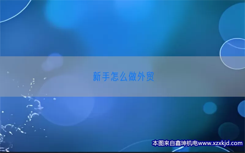 新手怎么做外贸(pic1)