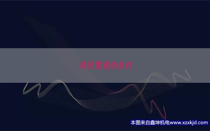 移民需要的条件(pic1)