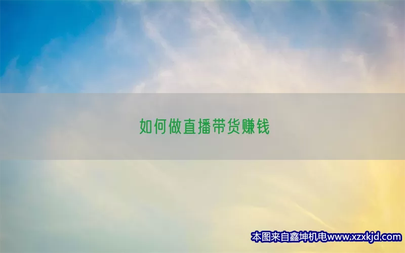 如何做直播带货赚钱(pic1)