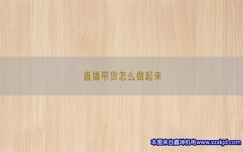 直播带货怎么做起来(pic1)