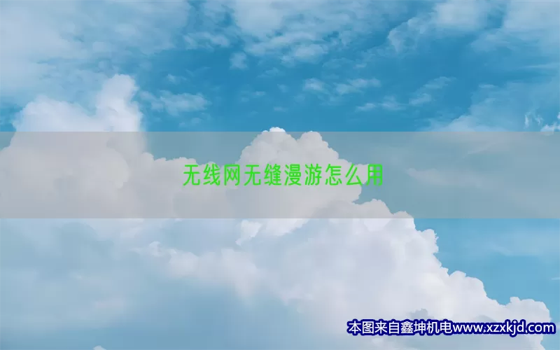 无线网无缝漫游怎么用(pic1)