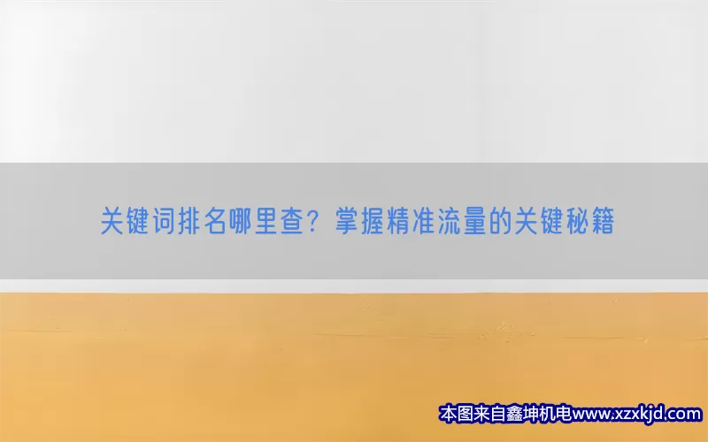关键词排名哪里查？掌握精准流量的关键秘籍(pic1)