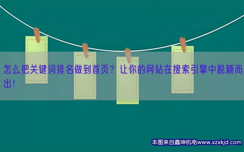 怎么把关键词排名做到首页？让你的网站在搜索引擎中脱颖而出！(pic1)