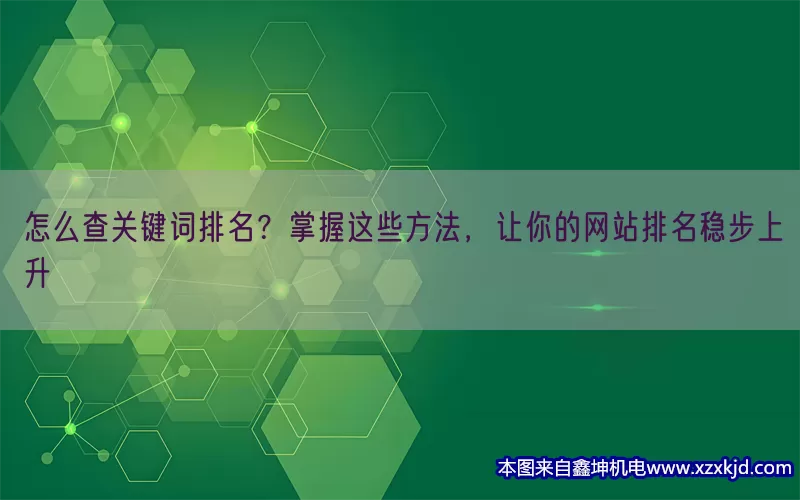 怎么查关键词排名？掌握这些方法，让你的网站排名稳步上升(pic1)